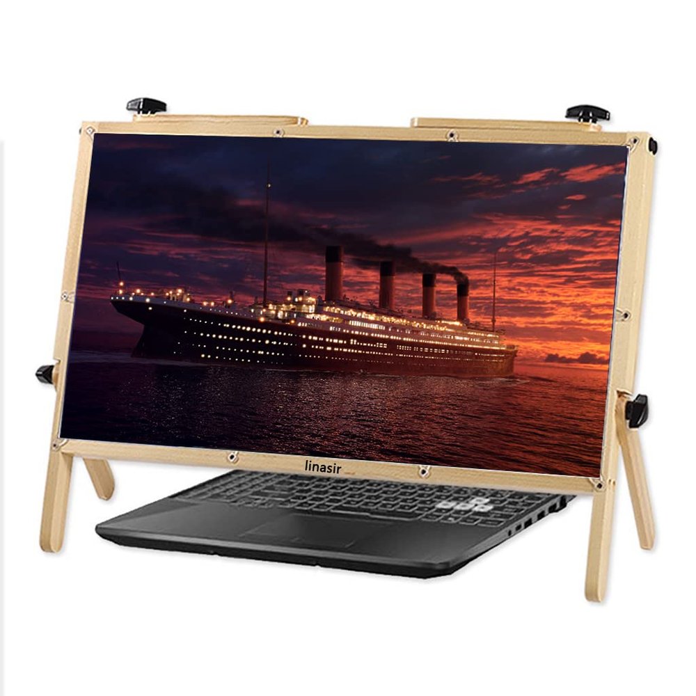 Premium Smartphone and Laptop Screen Magnifier, 22-Inch, 3x Optical Lens, Natural