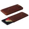 Suncase Genuine Leather Pouch for Xiaomi Redmi Note 13 5G, Slim Edition, Pull-Tab & Magnetic Closure, Antique Coffee view 4