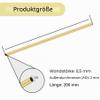 iMeistek Brass Round Tubes, 2 mm OD x 0.5 mm Wall, 200 mm Long, 4-Pack view 2