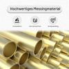 iMeistek Brass Round Tubes, 2 mm OD x 0.5 mm Wall, 200 mm Long, 4-Pack view 3