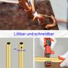 iMeistek Brass Round Tubes, 2 mm OD x 0.5 mm Wall, 200 mm Long, 4-Pack view 4