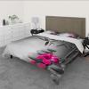 Wewoo Home Gray Duvet Cover Set with Red Orchid Spa Design, 3-Piece, 240 x 220 cm view 2