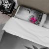 Wewoo Home Gray Duvet Cover Set with Red Orchid Spa Design, 3-Piece, 240 x 220 cm view 4
