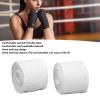 Luqeeg 2-Pack Cotton Boxing Hand Wraps, 5 m, Quick-Drying, Semi-Elastic Hook-and-Loop Design, Sports Hand Wraps for Kickboxing and Muay Thai (White) view 3