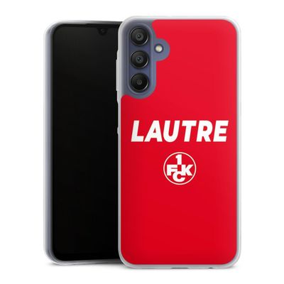 Slim Transparent TPU Case for Samsung Galaxy A15 with 1. FC Kaiserslautern Logo