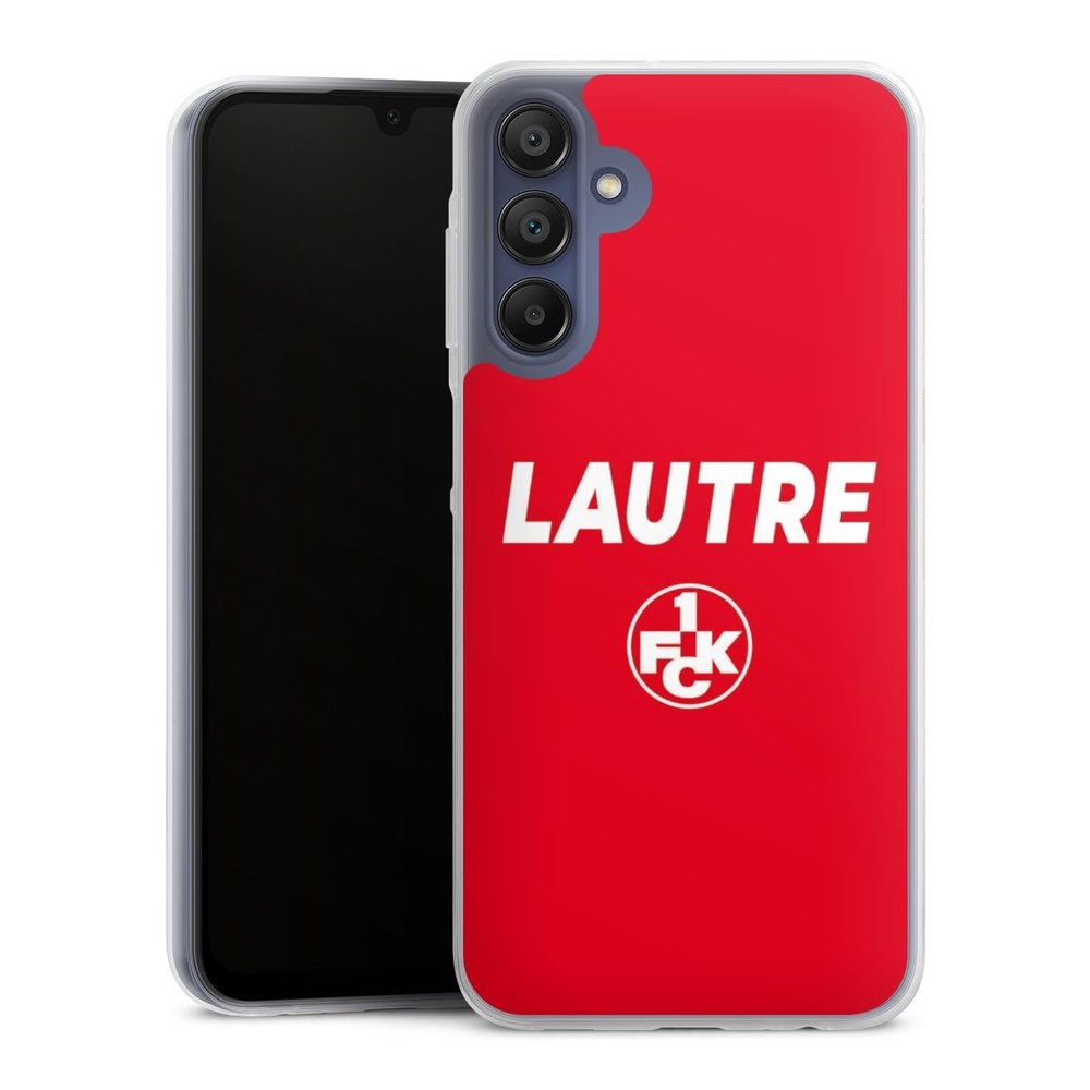 Slim Transparent TPU Case for Samsung Galaxy A15 with 1. FC Kaiserslautern Logo