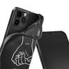 Cavka Black Matching Phone Case for iPhone 15 Pro, Pinky Promise Design for Couples view 4