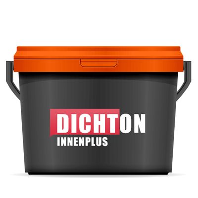 DICHTON InnenPlus D.73W Matte Interior Wall Paint, 5 L, RAL 7016 Anthracite Gray