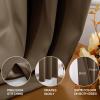 JRUI Blackout Curtain, 1-Piece Set, Thermal Curtain with Grommets, Modern Opaque Acoustic Curtain for Bedroom or Living Room, 140 x 120 cm (W x H), Curry view 4