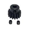 Stepped Spur Gear Motor Pinion, Module 1, 15T, Carbon Steel, 5 mm Bore view 1