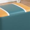 NSIBAN Black-Green Small Stool, Household Stool, Living Room Sofa Stool, Soft Pouf view 4