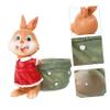 Supvox 1-Piece Hand-Painted Resin Rabbit Succulent Planter view 3