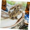 Warmhm 6-Piece Brass Rabbit Figurine Set for Table, Shelf, Car, and Garden Decor view 4