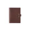 KISSKIH Olvido Personalized A7 Leather Notebook, Refillable 6-Ring Travel Journal, Brown view 1