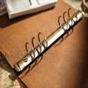 KISSKIH Olvido Personalized A7 Leather Notebook, Refillable 6-Ring Travel Journal, Brown view 2