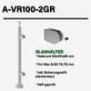 Sellon24 V2A Stainless Steel Right End Railing Post, 1000 mm, for 10.76 mm Glass view 4