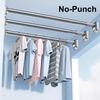 Adjustable Stainless Steel Tension Rod, No Drilling, 410–500 cm / 40–55 cm view 2