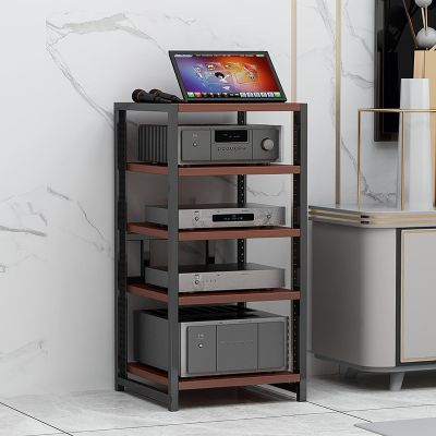 JIAHESHYP 4-Piece AV Media Stand, Corner TV Stand, 5-Tier Audio Rack with Adjustable Shelves, Color B