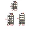 JIAHESHYP 4-Piece AV Media Stand, Corner TV Stand, 5-Tier Audio Rack with Adjustable Shelves, Color B view 2