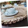 LIFKOME Round Placemats, Set of 2, Jute, Khaki, Heat-Resistant view 2