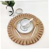 LIFKOME Round Placemats, Set of 2, Jute, Khaki, Heat-Resistant view 4