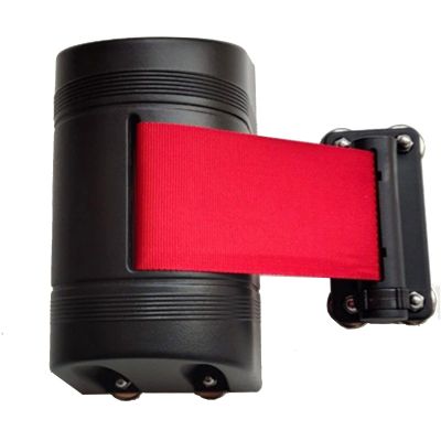Retractable Queue Barrier Belt with Magnetic Wall Mount, 2/3/5/10 m