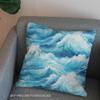 HEKO PANELS Waterproof Oxford Fabric, Waves, 1 Meter, 155 x 100 cm view 3