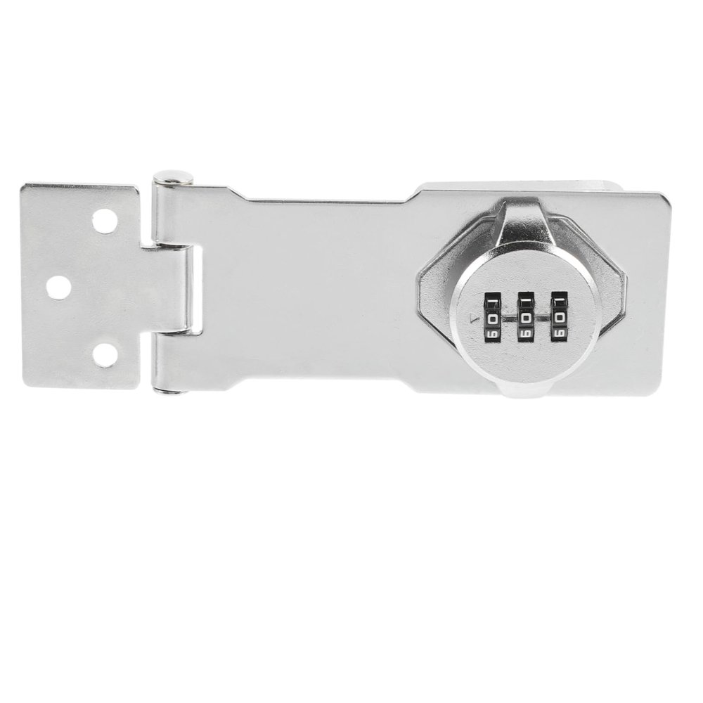 Hemobllo Mechanical Combination Lock, Sturdy Iron Swing-Bolt Latch for Outdoor Areas and Bathrooms
