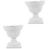 BESPORTBLE 2-Piece Outdoor Plastic Planter Urns, Roman Column Flower Pots for Wedding Decor view 1