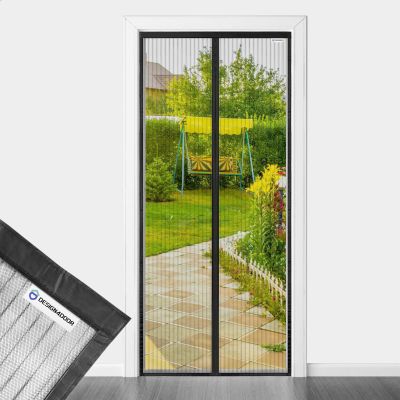 Insect Screen Door 150 x 205 cm, design4door Black Balcony Screen