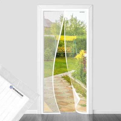 Insect Screen Door 90 x 255 cm, White