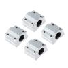 4-Piece Linear Motion Bearing Blocks, Models SCS8UU-SCS25UU, 8-25 mm Length, Mainly for CNC Parts, 3D Printer Parts, and Precision Machine Tools (Size: SCS8UU) view 1