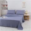 NISMIA Warm, Easy-Care 100% Cotton 4-Piece Sheet Set, Blue Purple, King view 1