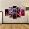 islandburner Prime Canvas Wall Art, Cute Gecko Looking at Camera, Surrounded by Colorful Nature, AI Image view 2