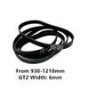 Pulley Belts, 2 Pcs, 3D Printer Parts, GT2 6 mm Closed Rubber Timing Belts, 930, 950, 960, 976, 1000, 1040, 1100, 1110, 1136, 1140, 1164, 1180, 1210 mm (Size: 2GT-960 mm) view 2