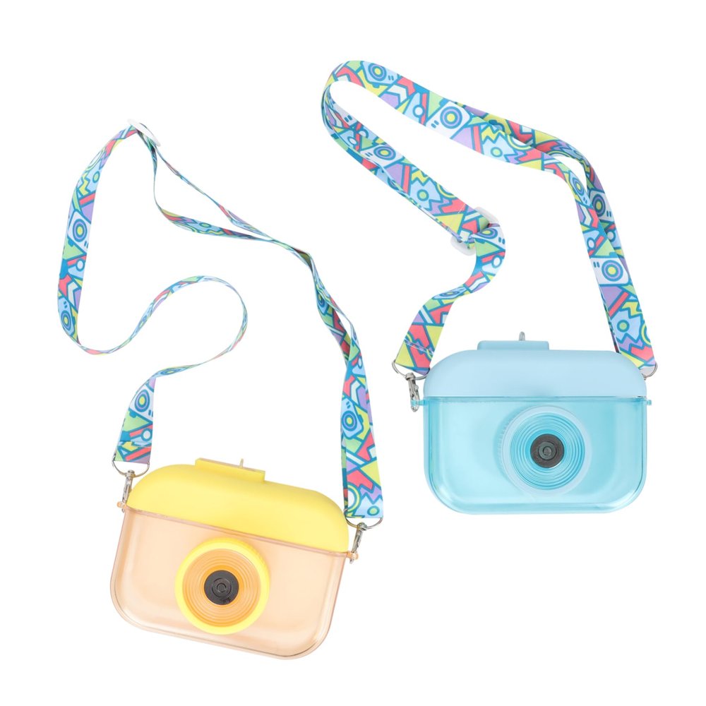 Camera-Shaped Water Bottles, 2-Pack, 400 mL, Plastic