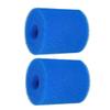 2-Pack Blue Replacement Pool Filter Sponges, Reusable view 1