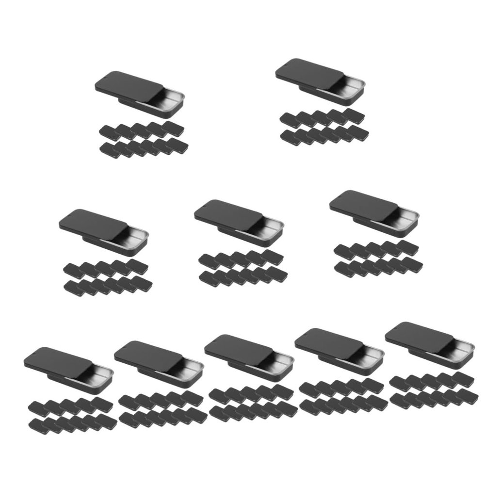 PartyKindom 120-Piece Small Metal Tins with Sliding Lids