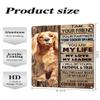 TopPacific 547 Metal Sign, Cocker Spaniel, Vintage Wall Art, “I Am Your Friend” view 4