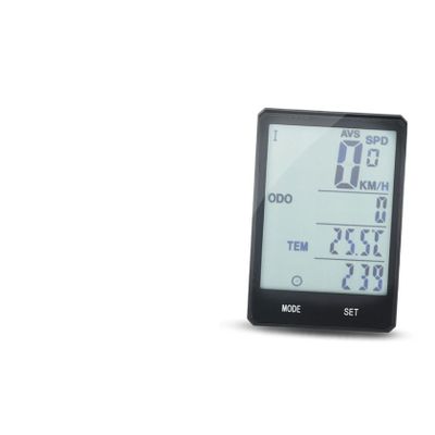 Bicycle Speedometer with Backlight, Wireless, Black