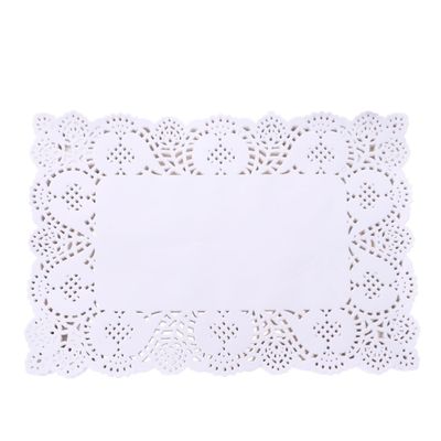 PRETYZOOM 140-Piece Disposable Absorbent Lace Paper Doilies, Floral Cutout Design