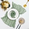 ANEIDA 50 x 50 cm 36-Piece Rust-Red Gauze Napkin Set view 2