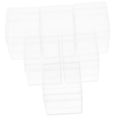 ABOOFAN 12-Piece Square Storage Boxes, Small Clear Candy Boxes with Lids, Reusable for Sweets, Jewelry, and Party Decorations