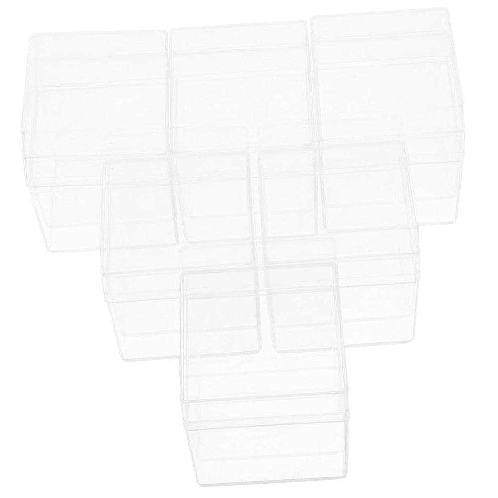 ABOOFAN 12-Piece Square Storage Boxes, Small Clear Candy Boxes with Lids, Reusable for Sweets, Jewelry, and Party Decorations