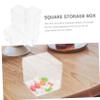ABOOFAN 12-Piece Square Storage Boxes, Small Clear Candy Boxes with Lids, Reusable for Sweets, Jewelry, and Party Decorations view 4