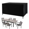 KDXAOBEI Extra-Large Garden Furniture Cover, 260 x 180 x 100 cm, 420D Oxford Fabric, UV-Resistant, Black view 1