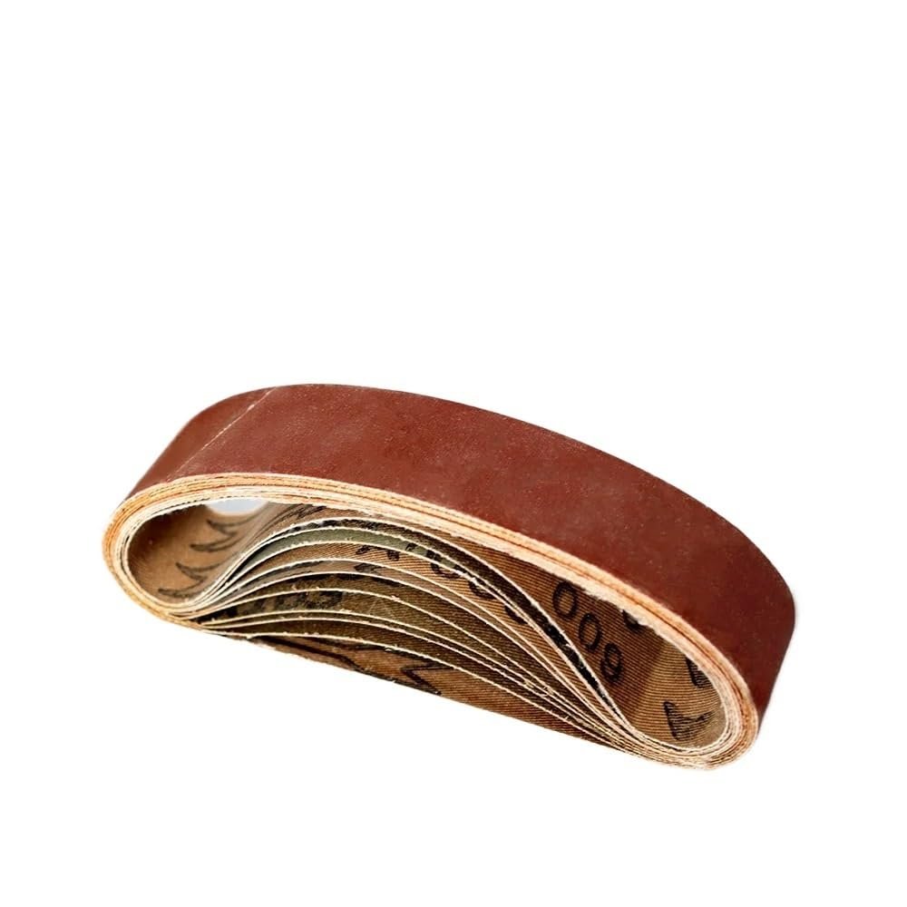 330 x 30 mm Aluminum Oxide Sanding Belts, Assorted Grits, for Air Belt Sanders, Wood, Metal, and Polishing (Size: 10 pcs, 100 Grit)