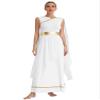 Alvivi Women's Greek Goddess Toga Costume, White view 1