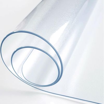Zhaomi 1.0 mm Transparent Frosted PVC Table Protector, Vinyl Desk Mat, 75 x 150 cm