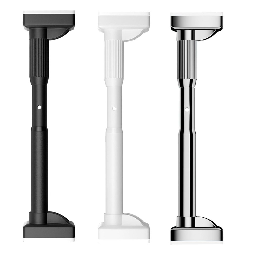 Tension Curtain Rod, No-Drill Stainless Steel Shower Curtain Rod, Non-Slip, Adjustable
